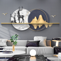 Modern simple living room decoration painting sofa background wall 3D three-dimensional hanging painting restaurant light luxury office deer landscape painting