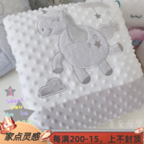 Double layer thickened lambskin Autumn and winter childrens blanket Doudou blanket Baby blanket nap blanket Cart blanket Air conditioning blanket