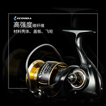 ECOODA Iku Da KS Knight fishing power all metal spinning wheel GT gold gun boat fishing wheel fishing wheel fishing wheel