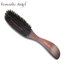 New product health massage brush brown mane brush wig comb wild boar hair