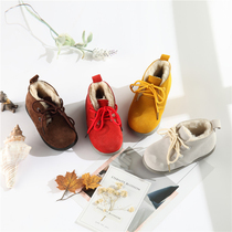 Australia woolly kids leather snow boots for boys and girls new small and medium-sized children warm boots
