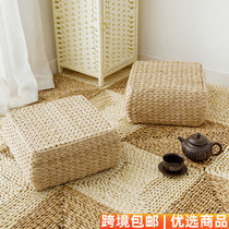 Handmade thickened rattan square cushion tatami cushion futon square cushion