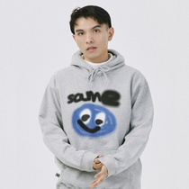 SAMESAME21AW small teardrop thick heavy hooded sweater men Gray Japanese loose casual top autumn