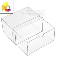 Transparent acrylic large layer millet storage cotton swab jewelry finishing box drawer box Drawer type custom