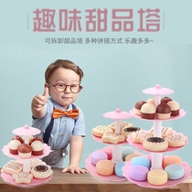 Jia Jia simulation dessert cake Macaron Macaron chocolate cookie model props toy early education girl