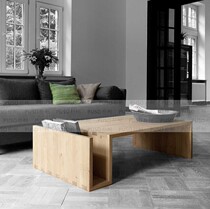 Nordic pure solid wood coffee table Simple small apartment creative coffee table Low table Living room side corner designer furniture
