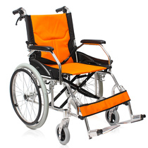 Foshan wheelchair aluminum alloy manual wheelchair portable portable lightweight folding elderly scooter disabled trolley
