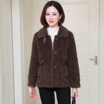 zqqz cashmere coat womens short fur one 2020 new lamb wool wool fur coat 2260