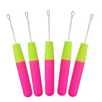 Hair extension artifact with tongue crochet wig Single head dirty braid special stainless steel take care of the hook needle knitting tool needle