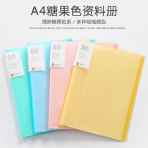  a4 folder Transparent multi-layer inserts for students with high school notes storage book Office supplies folder Organ bag piano score folder Test paper finishing artifact Roll storage bag Birth inspection data book