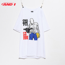 AND1 mens short T garbage talk series 2021 street basketball short-sleeved T-shirt Sports casual short T top