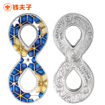 (Gift Box with Certificate)Cameroon 2020 Lucky Number”8  Commemorative Silver Coin Shaped Colored Silver Coin