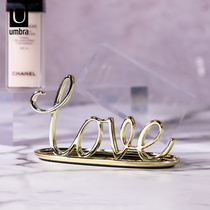 umbra creative jewelry storage rack love shape storage Nordic ins style gold-plated ring tray jewelry rack