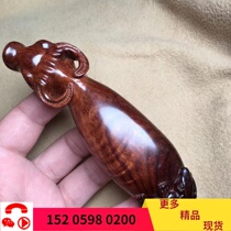 Count your Niu Sea butter pear old stock Bull Handlebar Piece Hainan Yellow flower pear wood Water Corrugated Tiger Leather