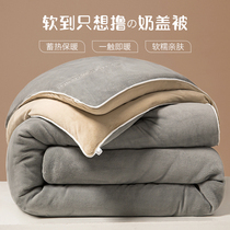 Winter cotton quilt winter is thickened double-sided heat core double cotton paste single coral coral wool coral wet spring and autumn