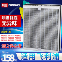 适配飞利浦空气净化器过滤网FL5186 AC5660 5655 5656 5602滤芯