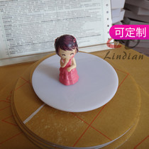 White acrylic circle Organic glass plate diameter 80mm thickness 3mm can be customized in any size