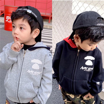 LANIKIki autumn winter new children with a hat zipped jacket with velvet cover