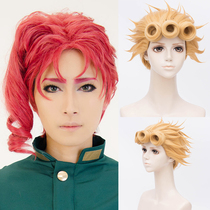 JOJOs Wonderful Adventure Hanakyoin Noriaki The Wind of Gold Joe Luno Zuro Fluffy cos Wig