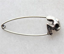 Rosehips Blossom Crooch Tide Card 925 Pure Silver Skull Skull Brooch Brooch Brooch Brooch Pin-Ear Pendant Large-Headed Dragon Deer with the same paragraph