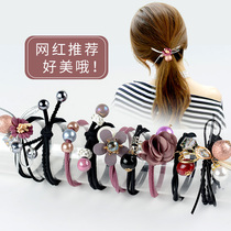 Head rope female summer hair circle net red hair rope Rubber band tie hair headdress tie hair summer rubber band 2021 new style
