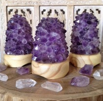 Mind bread high-frequency healing crystal cluster lamp purification space cleaning energy change magnetic field living room bedroom ornaments