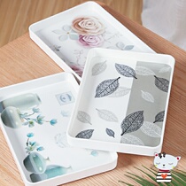 Household simple multi-function tea tray Double removable deepened water storage tray Plastic drain tea set storage tray