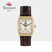 Rosemont Swiss Watch Retro Business Mens Watch Casual Waterproof Leather Fashion Mens Watch Couple