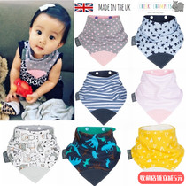Spot British Cheeky Chompers baby cotton saliva towel baby triangle towel tooth chewing glue positive and negative