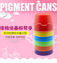 Water storage tank graffiti with sponge roller brush extension seal kindergarten art materials early education paint box palette