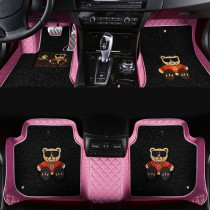 Womens fashion custom car floor mat Car four seasons carpet cute cartoon special full surrounded pink car floor mat