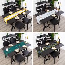 Table decoration table flag rectangular cotton linen TV cabinet cover cloth shoe cabinet dust cover home cotton linen tablecloth fabric