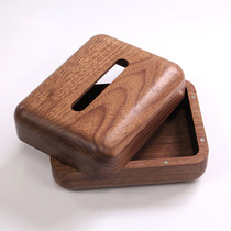 Black Walnuts Wood Paper Towels Box Home Living Room Solid Wood Cramps Cardboard Boxes Whole Wood Milling Empty Set Wood Shades