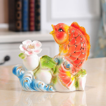 Ceramic fish ornaments living room home decorations wedding gifts TV cabinet wine cabinet crafts housewarming creative porch
