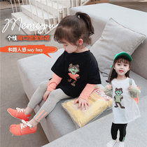 Girls spring 2020 new children Base shirt baby coat long sleeve T-shirt foreign style Cotton Spring and Autumn Long