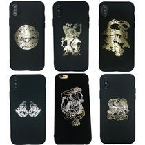 Chinese Style to attract wealth evil unicorn Dragon dragon totem mobile phone stickers mobile phone computer decoration metal stickers