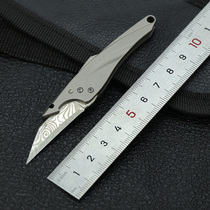 Sword Fish Pure Titanium Folding Knife Pocket Carry-on knife EDC light mini water fruit knife key buckle open case small knife