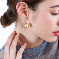 2021 new tidal high level sensation earrings female net red 100 hitch long style ear nail South Korean elegant little crowdsourced trinket