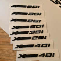 New BMW X1 X3 X5 X6 rear word mark chrome-plated car sticker X2X4X7 letter label modified sign plating