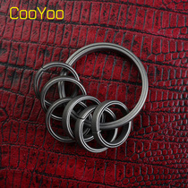 Coyoo cool friends KC7 titanium alloy key ring seven-piece flashlight EDC tool hanging ring creative key hook