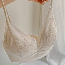 sakuyi cherry on a large chest showing small and thin no steel ring female underwear without marks to gather sexy bra lace bra