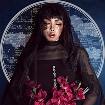 EOH original design-Girl Mafia Shuyue-Chinese wind and dark witch night embroidery slinger vest