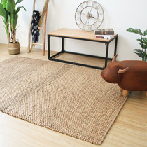 Phil Household square water reed carpet new living room tea table restaurant bedroom minimal double-sided grass lined carpet