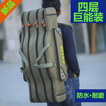 Hook Fish Backpack Containing Canvas Fishing Rod Umbrella Bag Fishing Rod Bag Fishing Gear Multifunction Bag Waterproof Fish Rod Super Light Fishing