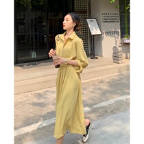  Chuying ladies long dress 2021 new Tong recommended French temperament cover meat thin dress sweet goddess fashion