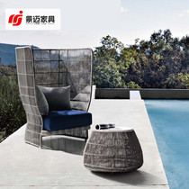 Outdoor vine chair sofa composite Furniture Suite Garden 3 pieces of courtyard villa leisure furniture