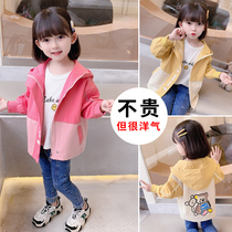 2022 new girl jacket for spring and autumn style cartoon foreign gas submachine clothes and childrens cardio-hoodie blouses the babys trendy windsuit