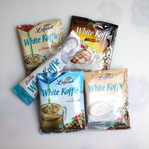 (A total of 40 packets)Bulk Cat Si Lu Wa White coffee original low sugar caramel Mocha vanilla flavor 20g