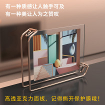 Find objects Ventron Nordic Wind Light Luxury 6 inch 78 inch minimalist metal photo frame Photo Swing Table Custom Plus Wash Photos
