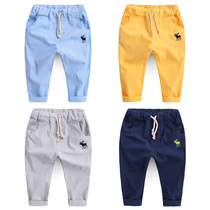 Boy thin cotton linen trousers 2020 Summer spring summer childrens clothing summer Children Baby Boy pants tide